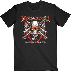 Megadeth Killing Is My Business Graphic Band T-Shirt Vintage Metal Tee 91